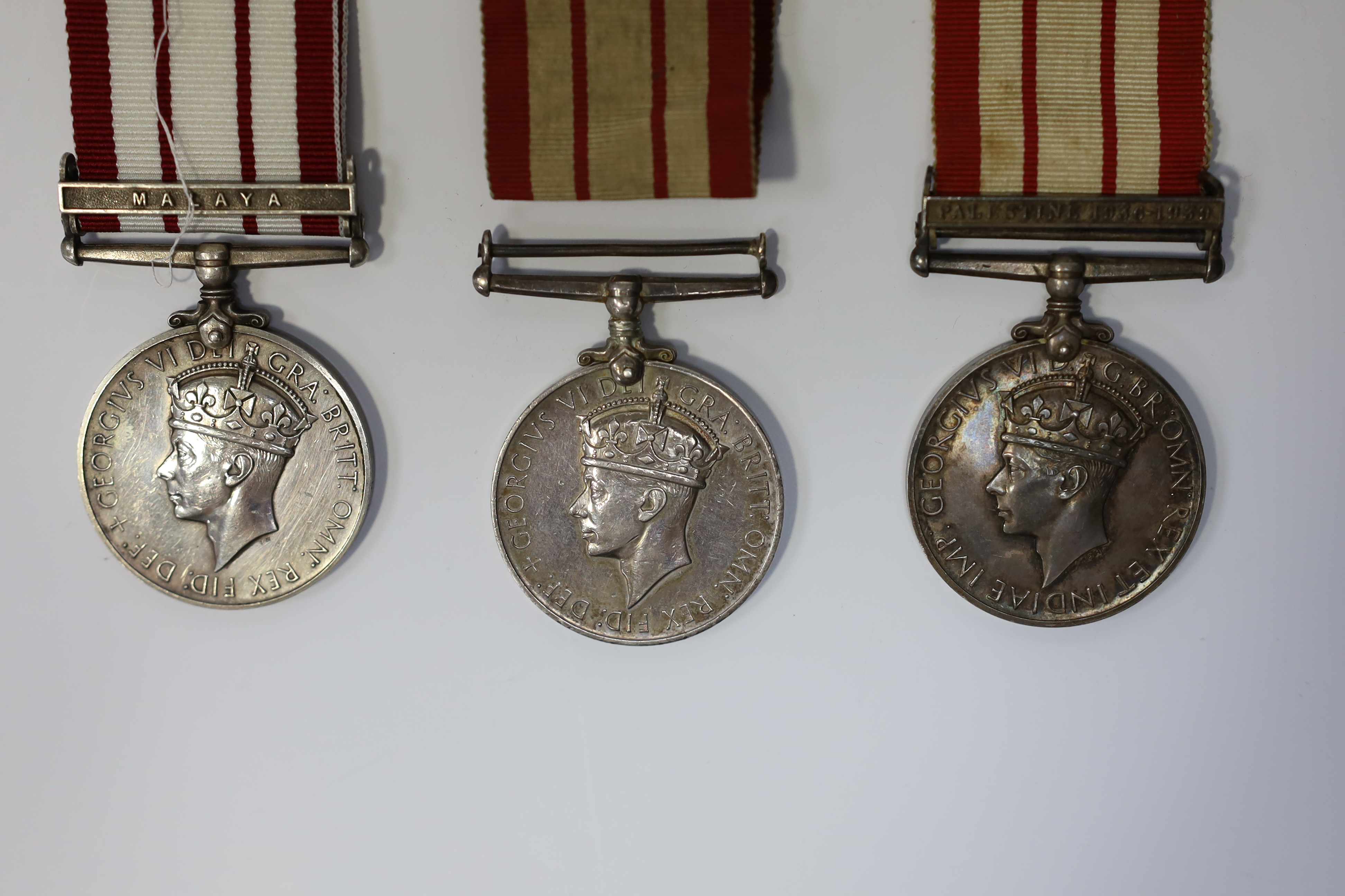 Three George VI Royal Navy General service medals awarded to